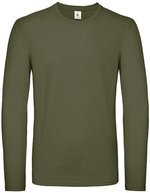 B&C Langarm-T-Shirt aus 100% Baumwolle, Bear Brown S, BCTU05T – Urban Khaki