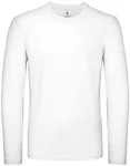 B&C Langarm-T-Shirt aus 100% Baumwolle, Bear Brown S, BCTU05T – White
