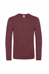B&C T-shirt manica lunga #E190 in Cotone da Uomo, Sport Grey (Heather) L, BCTU07T – immagine 3
