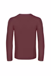B&C T-shirt manica lunga #E190 in Cotone da Uomo, Sport Grey (Heather) L, BCTU07T – immagine 4