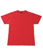 B&C Perfect Pro T-Shirt aus Baumwolle, Black S, BCTUC01 – Red