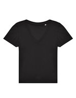 Women´s #E150 V T-Shirt – Black