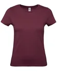 B&C Women´s T-Shirt #E150 Apricot XS (BCTW02T), BCTW02T – Burgundy