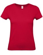 B&C Women´s T-Shirt #E150 Apricot XS (BCTW02T), BCTW02T – Deep Red