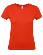 B&C Women´s T-Shirt #E150 Apricot XS (BCTW02T), BCTW02T – Fire Red