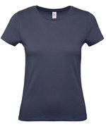 B&C Women´s T-Shirt #E150 Apricot XS (BCTW02T), BCTW02T – Navy Blue