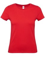 B&C Women´s T-Shirt #E150 Apricot XS (BCTW02T), BCTW02T – Red