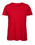 B&C Nachhaltiges Bio-Baumwoll T-Shirt für Frauen, Atoll XS, BCTW043 – Red