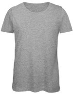 B&C Nachhaltiges Bio-Baumwoll T-Shirt für Frauen, Atoll XS, BCTW043 – Sport Grey (Heather)
