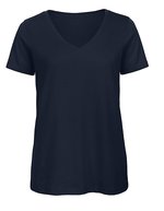 B&C Inspire V T-Shirt aus Bio-Baumwolle, White XS, BCTW045 – Navy