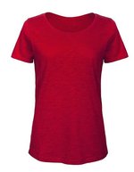 B&C Inspire Slub T /Women_° Chic Anthracite XS (BCTW047) – Chic Red
