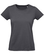 B&C Inspire Plus T-Shirt aus Bio-Baumwolle, White XS, BCTW049 – Dark Grey (Solid)