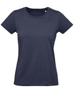 B&C Inspire Plus T-Shirt aus Bio-Baumwolle, White XS, BCTW049 – Navy Blue