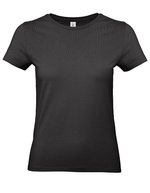 B&C Women´s T-Shirt #E190 Apricot XS (BCTW04T), BCTW04T – Black