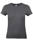 B&C Women´s T-Shirt #E190 White XXL (BCTW04T) – Dark Grey (Solid)