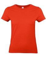 B&C Women´s T-Shirt #E190 Apricot XS (BCTW04T), BCTW04T – Fire Red