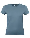 B&C Women´s T-Shirt #E190 White XXL (BCTW04T) – Stone Blue