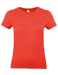 B&C Women´s T-Shirt #E190 White XXL (BCTW04T) – Sunset Orange