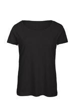 B&C Triblend T-Shirt mit nachhaltigem Materialmix für Damen, Black XS, BCTW056 – Bild 3