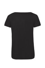 B&C Triblend T-Shirt mit nachhaltigem Materialmix für Damen, Black XS, BCTW056 – Bild 4