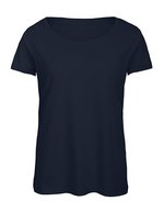 B&C Triblend T-Shirt mit nachhaltigem Materialmix für Damen, Black XS, BCTW056 – Navy