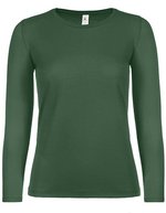 B&C Women´s T-Shirt #E150 Long Sleeve White XS (BCTW06T), BCTW06T – Bottle Green