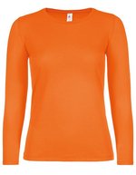 B&C Women´s T-Shirt #E150 Long Sleeve White XS (BCTW06T), BCTW06T – Orange