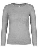 B&C Women´s T-Shirt #E150 Long Sleeve White XS (BCTW06T), BCTW06T – Sport Grey (Heather)