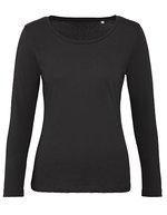 B&C Inspire Langarmshirt aus Bio-Baumwolle – Black