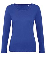 B&C Inspire Langarmshirt aus Bio-Baumwolle – Cobalt Blue