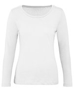B&C Inspire Langarmshirt aus Bio-Baumwolle – White