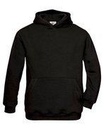 B&C Hoodie mit gefütterter Kapuze für Kinder – Black