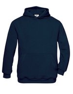 B&C Hoodie mit gefütterter Kapuze für Kinder – Navy