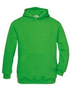 B&C Hoodie mit gefütterter Kapuze für Kinder – Real Green