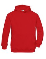 B&C Hoodie mit gefütterter Kapuze für Kinder – Red
