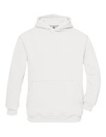 B&C Hoodie mit gefütterter Kapuze für Kinder, Black 3/4 (98/104), BCWK681 – Bianco