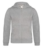 B&C Kapuzensweatshirt mit Reißverschluss für Kinder, Red 7/8 (122/128), BCWK682 – Bild 3