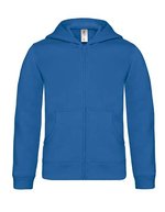B&C Kapuzensweatshirt mit Reißverschluss für Kinder – Royal Blue
