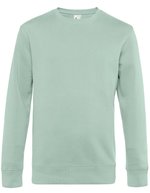 B&C KING Crew Neck Sweatshirt aus Baumwolle/Polyester, Aqua Green XS, BCWU01K – Bild 3