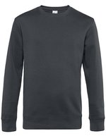 B&C KING Crew Neck Sweatshirt aus Baumwolle/Polyester – Asphalt