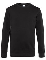 B&C KING Crew Neck Sweatshirt aus Baumwolle/Polyester – Black Pure