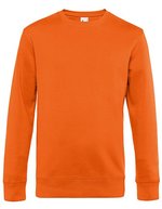 B&C KING Crew Neck Sweatshirt aus Baumwolle/Polyester, Aqua Green XS, BCWU01K – Pur Orange