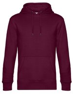 B&C KING Hoodie aus Baumwolle und Polyester, Aqua Green XS, BCWU02K – Dark Cherry
