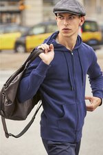 B&C KING Zipped Hood Jacket aus Baumwolle-Polyester, Asphalt XS, BCWU03K – Bild 1