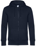 B&C KING Zipped Hood Jacket aus Baumwolle-Polyester, Asphalt XS, BCWU03K – Bild 3