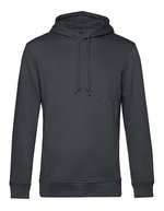 B&C Inspire Kapuzen-Sweatshirt aus Bio-Baumwolle, Apple Green XS, BCWU33B – Asphalt