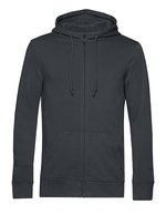 B&C Zipped Hood Jacket aus Bio-Baumwolle, Asphalt XS, BCWU35B – Bild 2