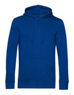B&C Zipped Hood Jacket aus Bio-Baumwolle, Asphalt XS, BCWU35B – Royal
