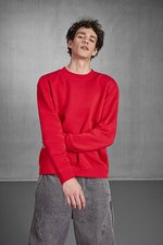 B&C Set In Sweat Sweatshirt mit Rippbündchen, Black S, BCWU600 – Bild 1