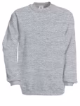 B&C Sweatshirt Set In Sweat avec poignets côtelés, Black S, BCWU600 – image 3